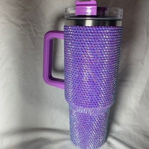 Lavender Rhinestone tumbler 40oz -No brand